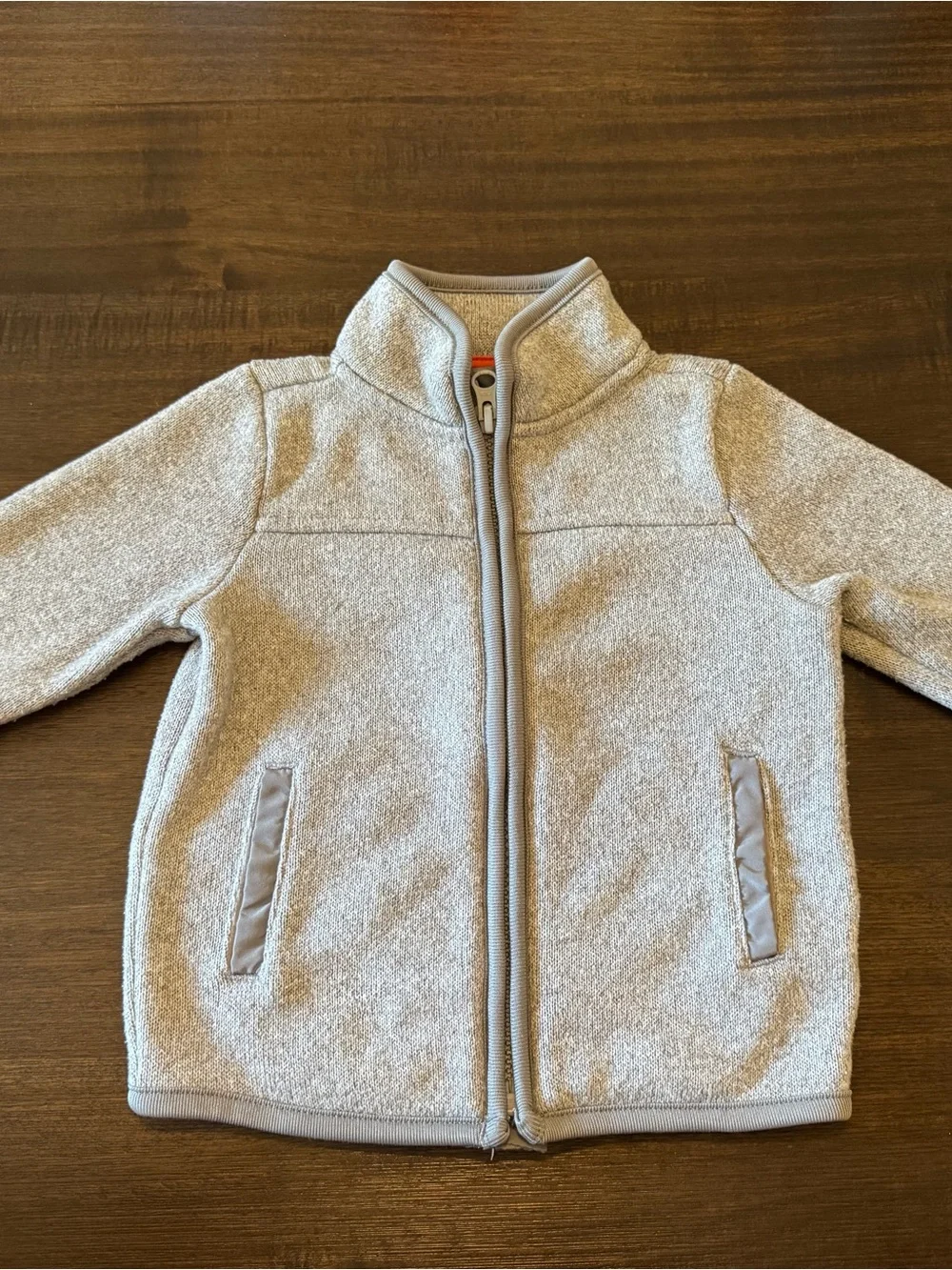 Old Navy Light Gray Full-Zip Kids Jacket